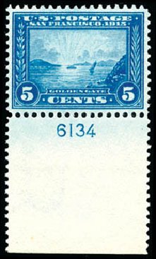 Prices of US Stamps Scott Catalog 399: 1913 5c Panama-Pacific Exposition. Schuyler J. Rumsey Philatelic Auctions, Apr 2015, Sale 60, Lot 2806