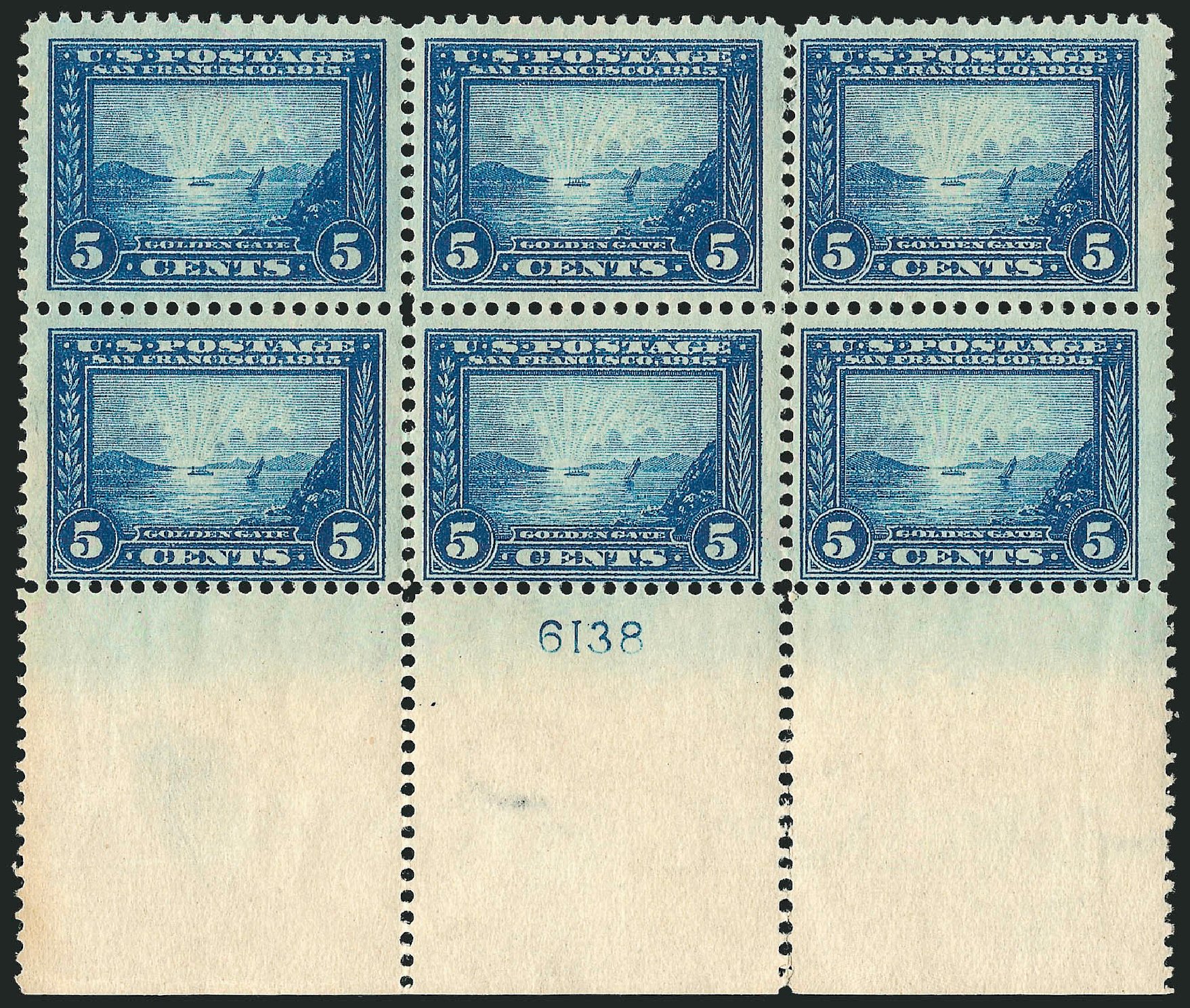 Costs of US Stamps Scott Cat. # 399 - 5c 1913 Panama-Pacific Exposition. Robert Siegel Auction Galleries, Feb 2015, Sale 1093, Lot 236