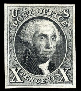 US Stamp Value Scott 4 - 10c 1875 Washington. Cherrystone Auctions, Jan 2008, Sale 200801, Lot 1017