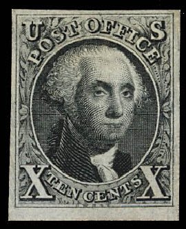 US Stamps Value Scott Catalog #4 - 1875 10c Washington. Daniel Kelleher Auctions, Dec 2012, Sale 633, Lot 348