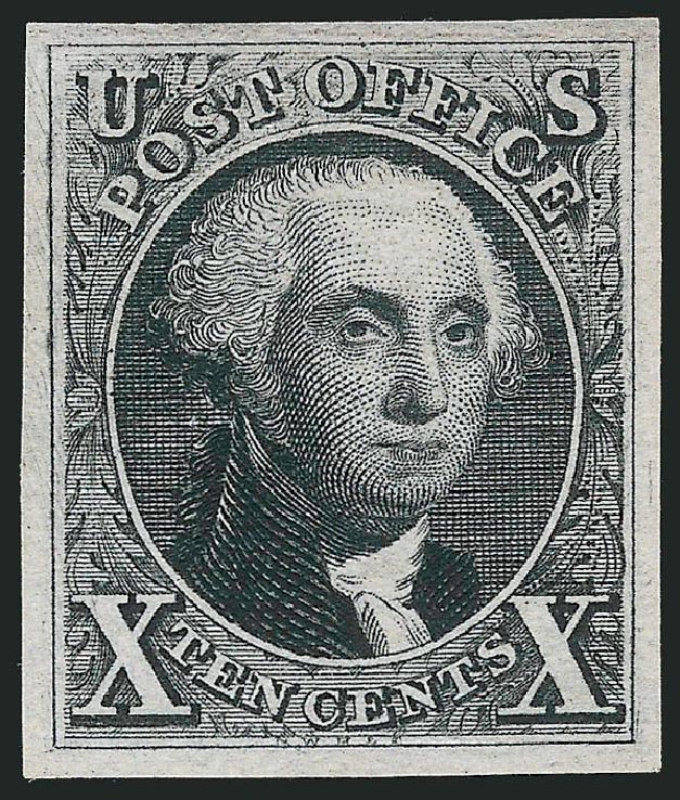 US Stamps Values Scott Catalogue # 4: 10c 1875 Washington. Robert Siegel Auction Galleries, Feb 2015, Sale 1092, Lot 1008
