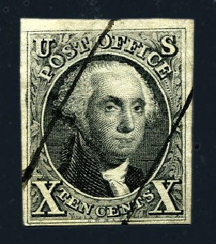 US Stamp Values Scott Cat. # 4: 10c 1875 Washington. Harmer-Schau Auction Galleries, Aug 2015, Sale 106, Lot 1259