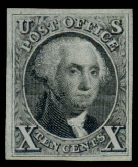 Prices of US Stamps Scott Catalogue # 4: 1875 10c Washington. Daniel Kelleher Auctions, Sep 2013, Sale 639, Lot 350