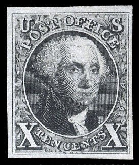 US Stamps Values Scott Cat. # 4: 1875 10c Washington. Cherrystone Auctions, Jul 2009, Sale 200907, Lot 114