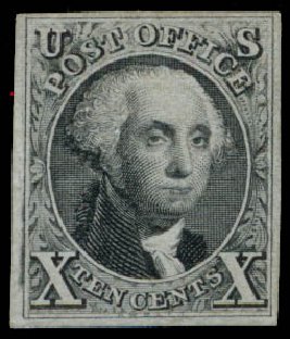 Cost of US Stamp Scott Catalogue #4 - 1875 10c Washington. Daniel Kelleher Auctions, Sep 2013, Sale 639, Lot 1004