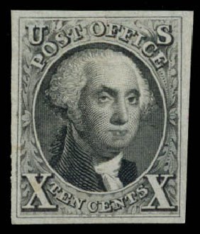 Prices of US Stamp Scott Catalog # 4: 10c 1875 Washington. Daniel Kelleher Auctions, Dec 2014, Sale 661, Lot 14