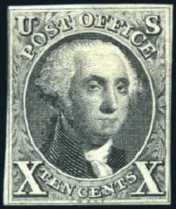 Prices of US Stamps Scott # 4 - 10c 1875 Washington. Harmer-Schau Auction Galleries, Aug 2011, Sale 90, Lot 1055