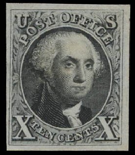 US Stamp Value Scott 4 - 1875 10c Washington. Daniel Kelleher Auctions, Jun 2012, Sale 630, Lot 1205