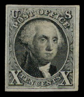 US Stamps Price Scott Catalog #4 - 1875 10c Washington. Daniel Kelleher Auctions, May 2015, Sale 669, Lot 2365