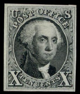 US Stamp Value Scott Cat. #4 - 1875 10c Washington. Daniel Kelleher Auctions, Apr 2013, Sale 636, Lot 62