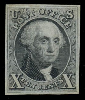 Price of US Stamp Scott 4: 1875 10c Washington. Daniel Kelleher Auctions, Jan 2015, Sale 663, Lot 1212