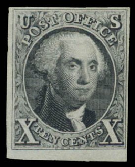 US Stamp Price Scott 4: 10c 1875 Washington. Daniel Kelleher Auctions, Aug 2015, Sale 672, Lot 2112