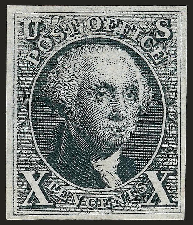 Values of US Stamps Scott Catalog # 4: 1875 10c Washington. Robert Siegel Auction Galleries, Oct 2008, Sale 963, Lot 82