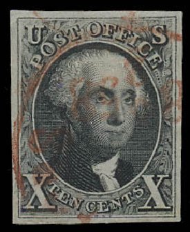 Prices of US Stamps Scott #4 - 10c 1875 Washington. Daniel Kelleher Auctions, Apr 2013, Sale 636, Lot 63