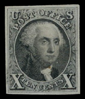 Costs of US Stamps Scott Cat. # 4 - 10c 1875 Washington. Daniel Kelleher Auctions, Aug 2015, Sale 672, Lot 2113