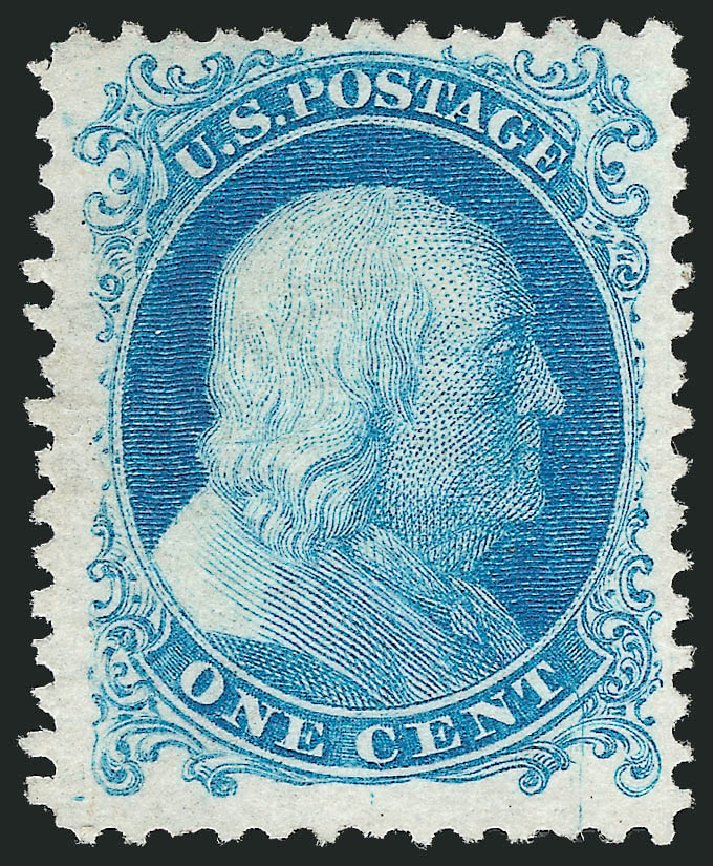 Value of US Stamp Scott Cat. 40 - 1c 1875 Franklin Reprint. Robert Siegel Auction Galleries, Dec 2009, Sale 982, Lot 5167