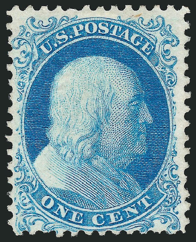Costs of US Stamp Scott Catalogue # 40 - 1875 1c Franklin Reprint. Robert Siegel Auction Galleries, Jun 2011, Sale 1011, Lot 439