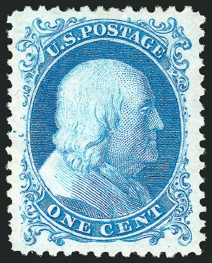 Costs of US Stamp Scott #40 - 1c 1875 Franklin Reprint. Robert Siegel Auction Galleries, Nov 2012, Sale 1034, Lot 69