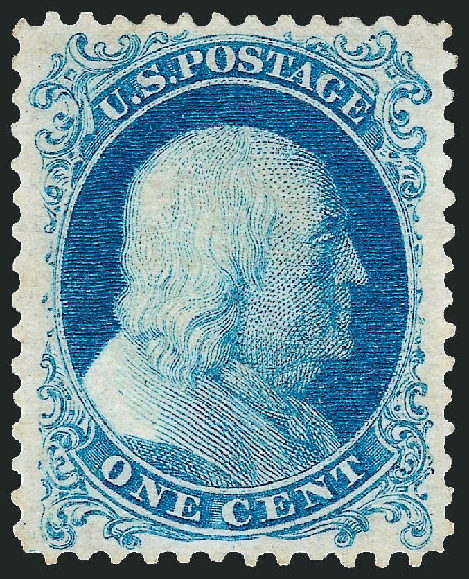 Prices of US Stamps Scott Cat. # 40: 1c 1875 Franklin Reprint. Robert Siegel Auction Galleries, Sep 2008, Sale 962, Lot 2299