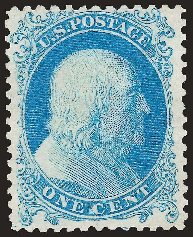 Cost of US Stamps Scott Catalogue #40: 1875 1c Franklin Reprint. Robert Siegel Auction Galleries, Sep 2009, Sale 976, Lot 1279