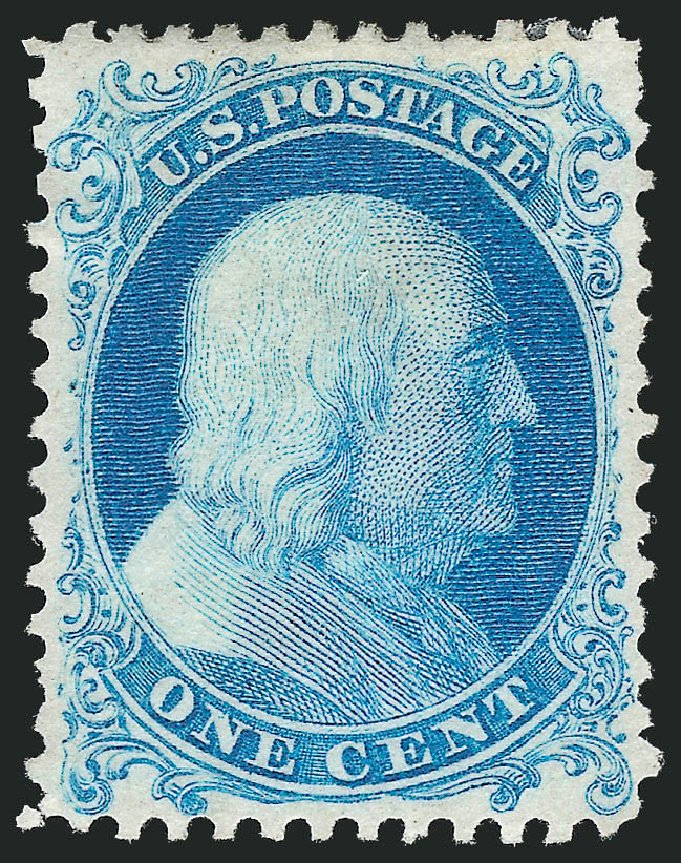 Prices of US Stamp Scott Cat. 40: 1c 1875 Franklin Reprint. Robert Siegel Auction Galleries, Mar 2011, Sale 1006, Lot 1600