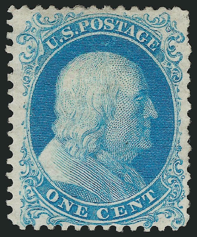 Costs of US Stamps Scott Cat. #40 - 1c 1875 Franklin Reprint. Robert Siegel Auction Galleries, Dec 2009, Sale 982, Lot 5170