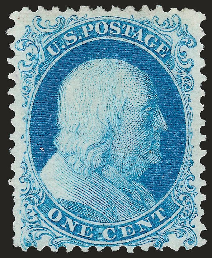 US Stamps Prices Scott Catalogue # 40: 1c 1875 Franklin Reprint. Robert Siegel Auction Galleries, Apr 2010, Sale 984, Lot 240