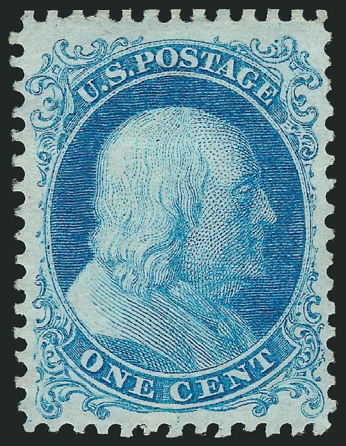 Value of US Stamp Scott #40 - 1875 1c Franklin Reprint. Robert Siegel Auction Galleries, Oct 2011, Sale 1014, Lot 1141