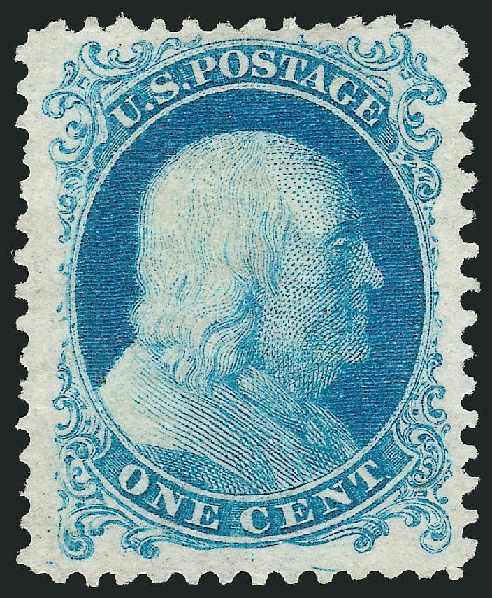 Prices of US Stamps Scott Catalog 40 - 1c 1875 Franklin Reprint. Robert Siegel Auction Galleries, Jul 2013, Sale 1050, Lot 174
