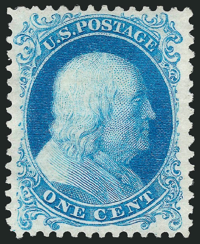 Costs of US Stamp Scott 40 - 1c 1875 Franklin Reprint. Robert Siegel Auction Galleries, Feb 2015, Sale 1092, Lot 1044