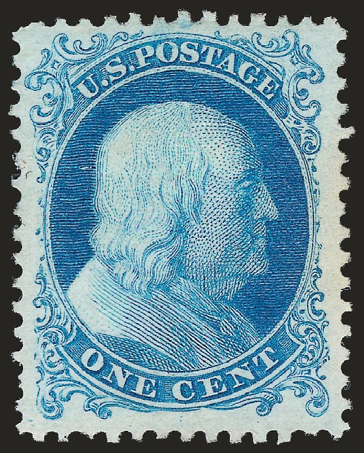 Costs of US Stamps Scott #40 - 1c 1875 Franklin Reprint. Robert Siegel Auction Galleries, Apr 2010, Sale 984, Lot 235