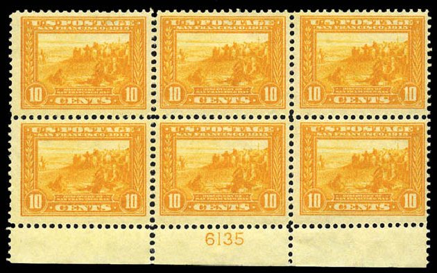 Costs of US Stamps Scott Catalog # 400 - 1913 10c Panama-Pacific Exposition. Matthew Bennett International, Mar 2011, Sale 337, Lot 2867