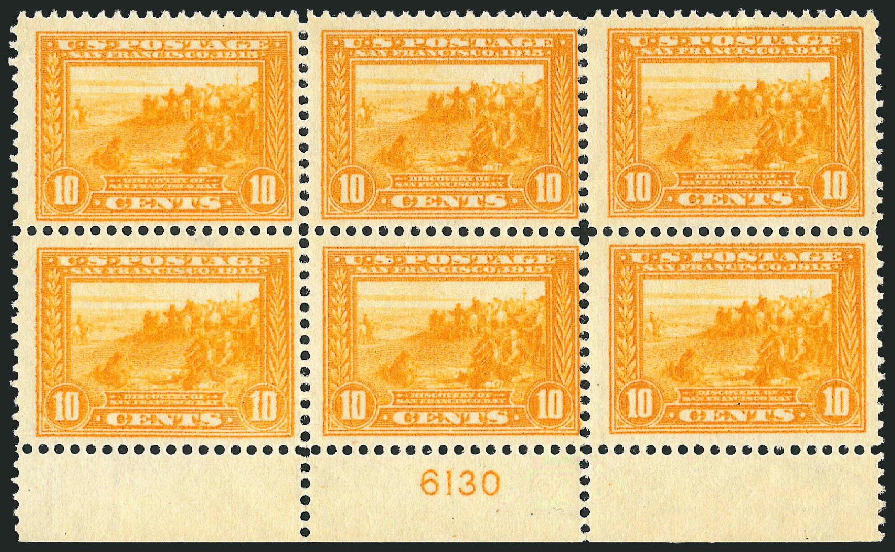 Value of US Stamp Scott Catalogue 400: 10c 1913 Panama-Pacific Exposition. Robert Siegel Auction Galleries, Sep 2009, Sale 976, Lot 1987