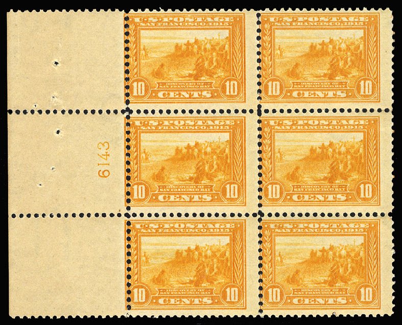 US Stamp Price Scott #400 - 1913 10c Panama-Pacific Exposition. Cherrystone Auctions, Jan 2009, Sale 200901, Lot 218