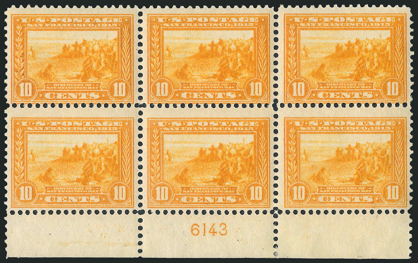 US Stamps Prices Scott Catalogue #400 - 10c 1913 Panama-Pacific Exposition. Robert Siegel Auction Galleries, Apr 2009, Sale 971, Lot 1728