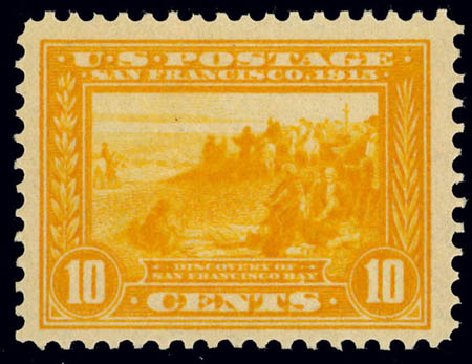 Cost of US Stamp Scott Catalogue #400: 1913 10c Panama-Pacific Exposition. Daniel Kelleher Auctions, Feb 2013, Sale 634, Lot 259