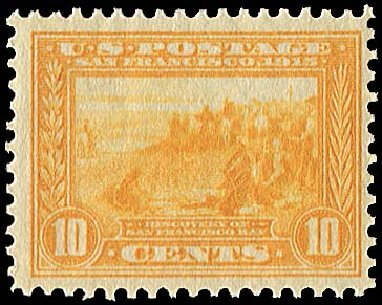 Values of US Stamps Scott #400: 10c 1913 Panama-Pacific Exposition. Regency-Superior, Jan 2015, Sale 109, Lot 1179