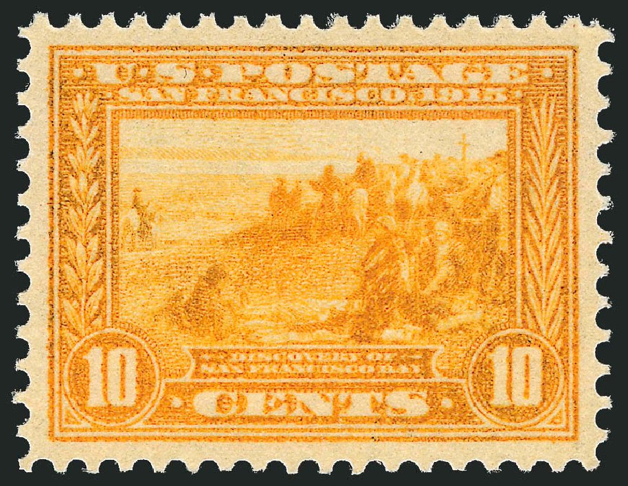 US Stamps Values Scott Cat. 400: 1913 10c Panama-Pacific Exposition. Robert Siegel Auction Galleries, Dec 2011, Sale 1017, Lot 789
