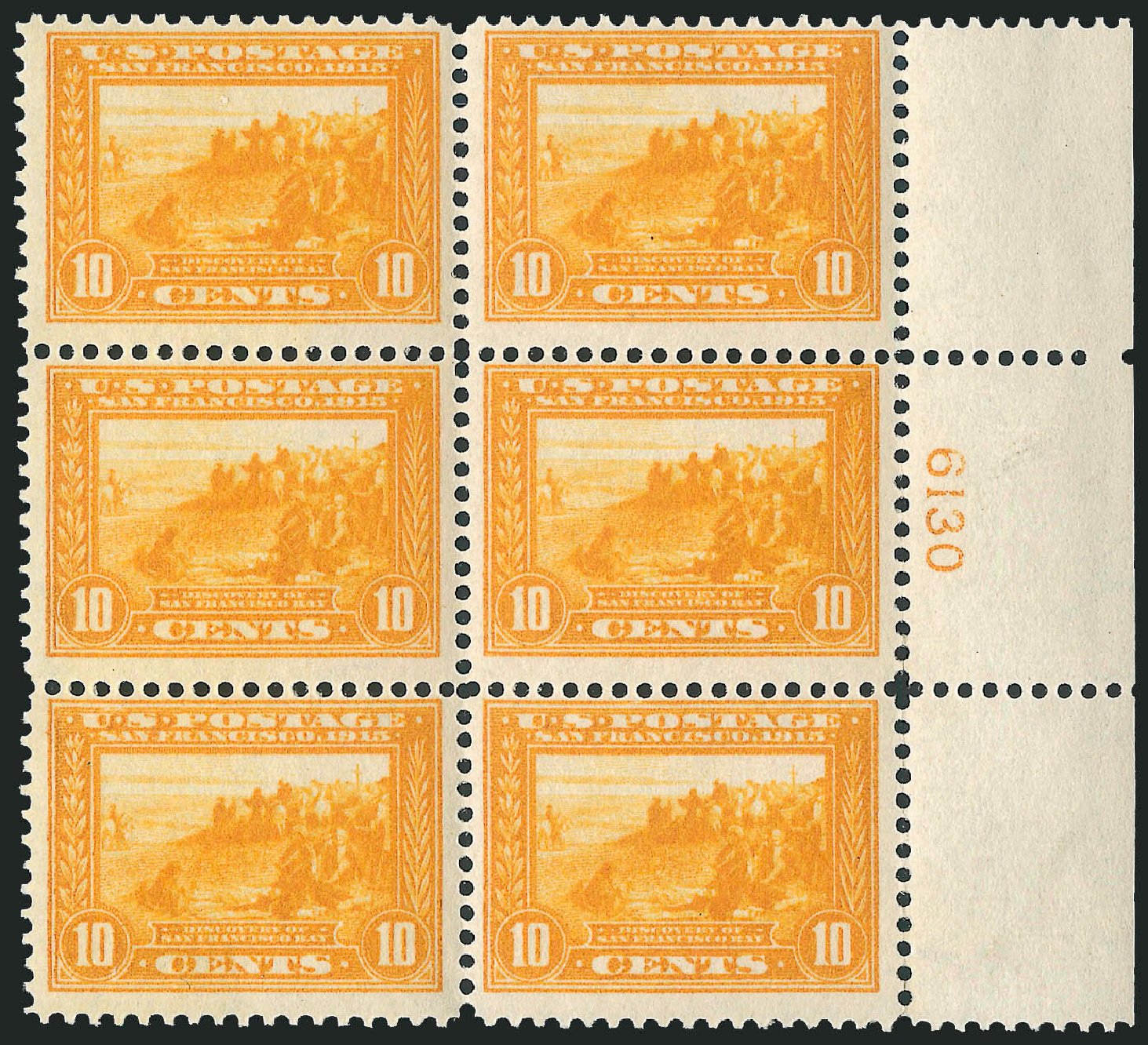 Prices of US Stamp Scott Catalogue 400 - 1913 10c Panama-Pacific Exposition. Robert Siegel Auction Galleries, Apr 2009, Sale 971, Lot 1719
