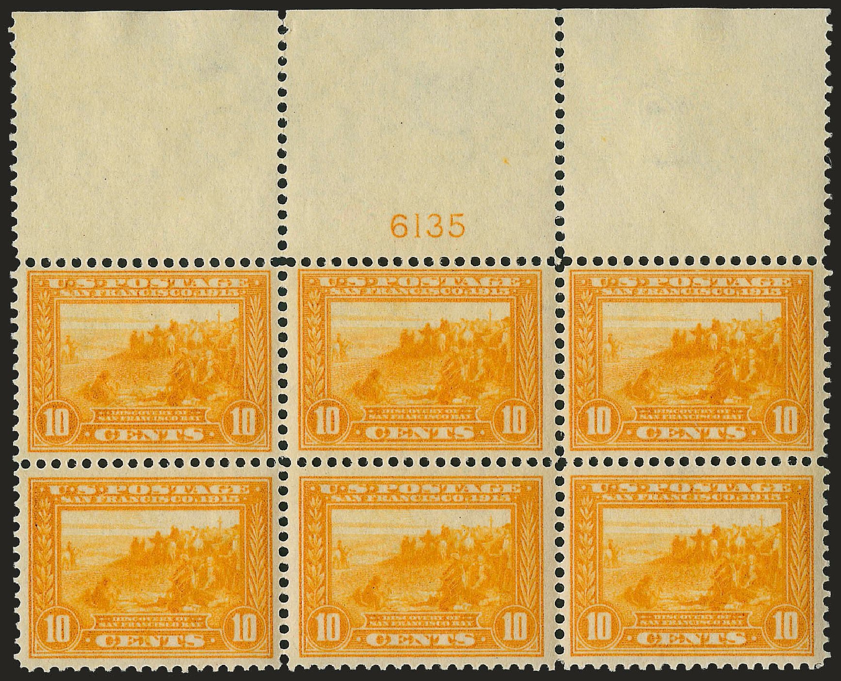 Values of US Stamp Scott Catalog 400: 10c 1913 Panama-Pacific Exposition. Robert Siegel Auction Galleries, Apr 2009, Sale 971, Lot 1720