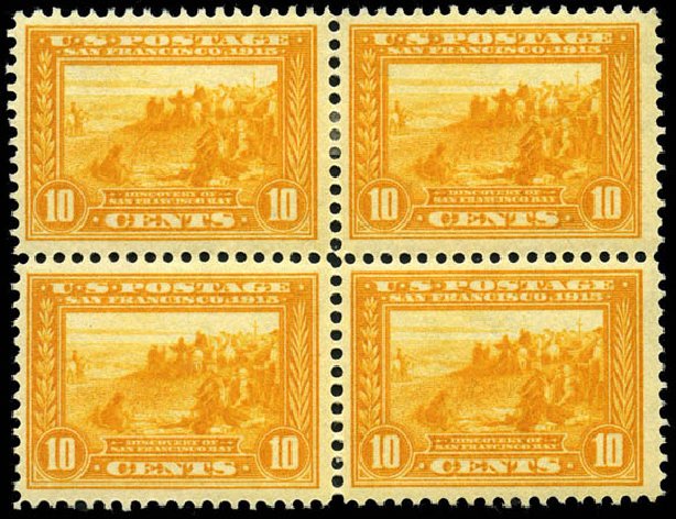 Values of US Stamps Scott Catalog 400: 1913 10c Panama-Pacific Exposition. Matthew Bennett International, Jun 2008, Sale 328, Lot 931