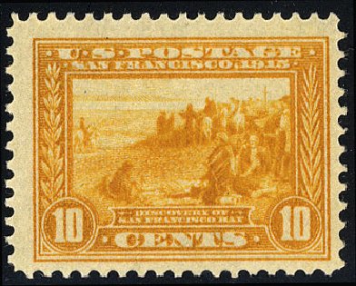 US Stamps Value Scott Cat. # 400 - 10c 1913 Panama-Pacific Exposition. Cherrystone Auctions, Jan 2010, Sale 201001, Lot 151