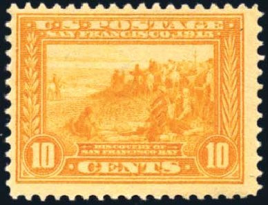 Price of US Stamps Scott Catalog # 400 - 1913 10c Panama-Pacific Exposition. Harmer-Schau Auction Galleries, Mar 2011, Sale 89, Lot 321