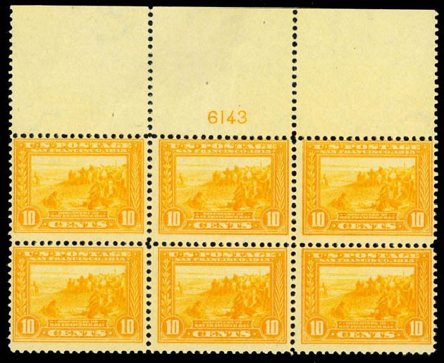 US Stamps Prices Scott Catalogue 400: 10c 1913 Panama-Pacific Exposition. Daniel Kelleher Auctions, Mar 2014, Sale 648, Lot 2241