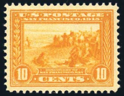 US Stamp Prices Scott #400: 10c 1913 Panama-Pacific Exposition. Harmer-Schau Auction Galleries, Feb 2010, Sale 84, Lot 1574
