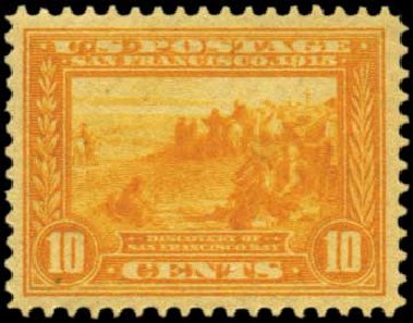 US Stamp Value Scott Cat. # 400 - 1913 10c Panama-Pacific Exposition. Harmer-Schau Auction Galleries, Feb 2012, Sale 92, Lot 1134