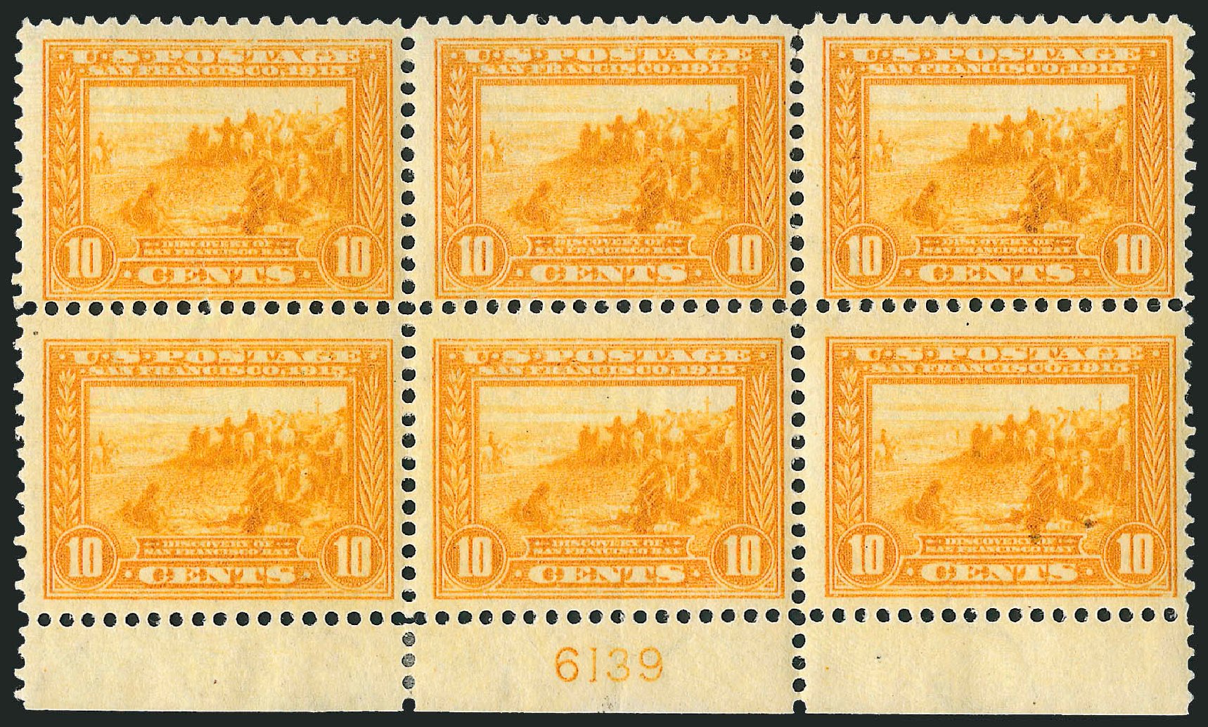 Value of US Stamp Scott Catalogue #400 - 1913 10c Panama-Pacific Exposition. Robert Siegel Auction Galleries, Apr 2009, Sale 971, Lot 1725