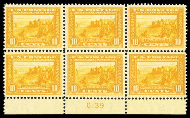 Values of US Stamp Scott Catalogue # 400: 10c 1913 Panama-Pacific Exposition. Matthew Bennett International, Sep 2012, Sale 345, Lot 342