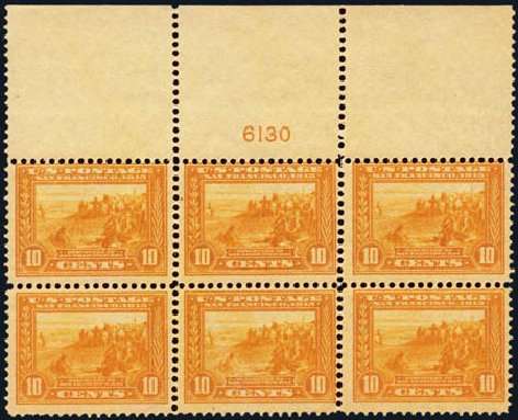 Value of US Stamp Scott Catalog # 400: 1913 10c Panama-Pacific Exposition. Harmer-Schau Auction Galleries, Jan 2013, Sale 96, Lot 562