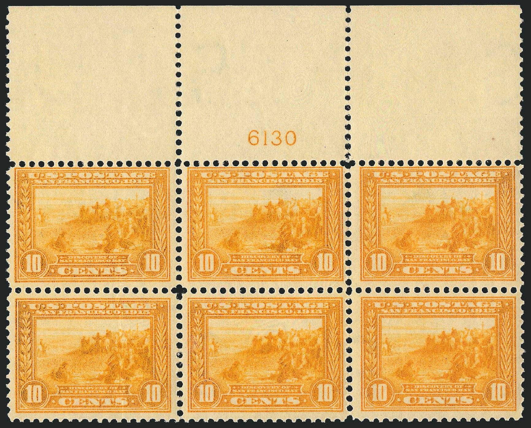 Value of US Stamps Scott Cat. #400: 10c 1913 Panama-Pacific Exposition. Robert Siegel Auction Galleries, Oct 2014, Sale 1082, Lot 452